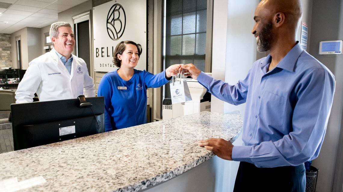 Bellano Dental team welcoming a patient